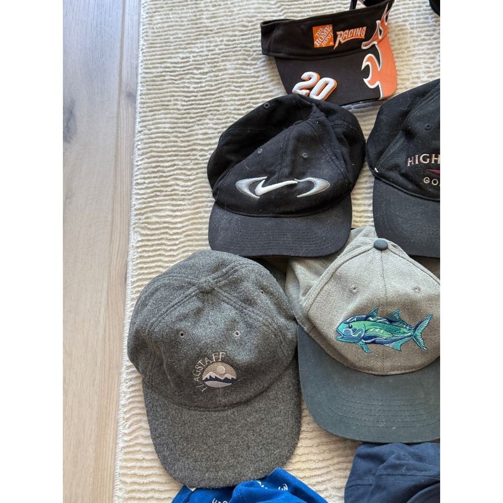 Mixed Hat Lot 20pc Nike Titleist BMW Under Armour TaylorMade Visors Beanie Caps - Picture 3 of 12